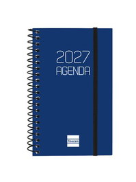 Finocam Agenda Anual 2027 Spiral Basic Opaque Azul