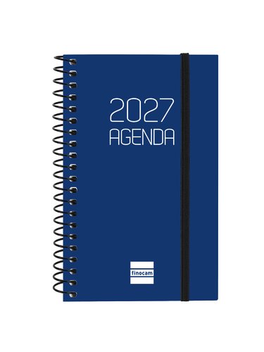 Finocam Agenda Anual 2027 Spiral Basic Opaque Azul Finocam Agenda Anual 2027 Spiral Basic Opaque Azul