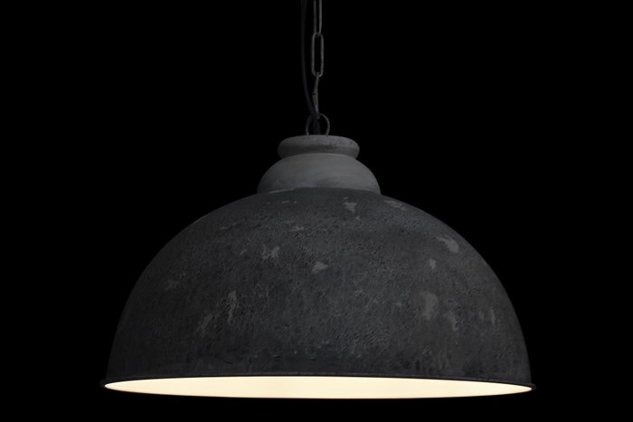 DKD Home Decor Lámpara de Techo de Metal y Madera Marrón/Gris