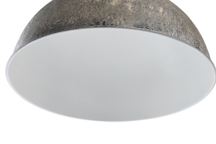 DKD Home Decor Lámpara de Techo de Metal y Madera Marrón/Gris