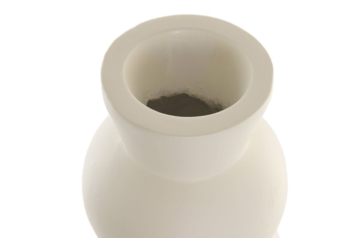 DKD Home Decor Jarrón Moderno Blanco Fibra de Vidrio 26 x 81 x 26 cm