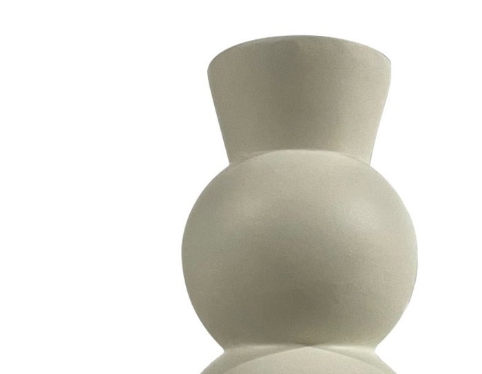 DKD Home Decor Jarrón Moderno Blanco Fibra de Vidrio 26 x 81 x 26 cm