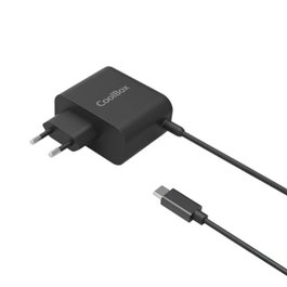 Coolbox Cargador GaN USB-C 65W COO-NB65-UC2 Negro