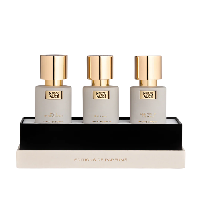 Chapitre 02 Set Maison De L'Asie: Bali Ha'i, Extrait De Parfum, Unisex, 15 ml + Bois d'Indonesie, Extrait De Parfum, Unisex, 15 ml + Les Nuits De Bali, Extrait De Parfum, Unisex, 15 ml Chapitre 02 Set Maison De L'Asie: Bali Ha'i, Extrait De Parfum, Unisex, 15 ml + Bois d'Indonesie, Extrait De Parfum, Unisex, 15 ml + Les Nuits De Bali, Extrait De Parfum, Unisex, 15 ml
