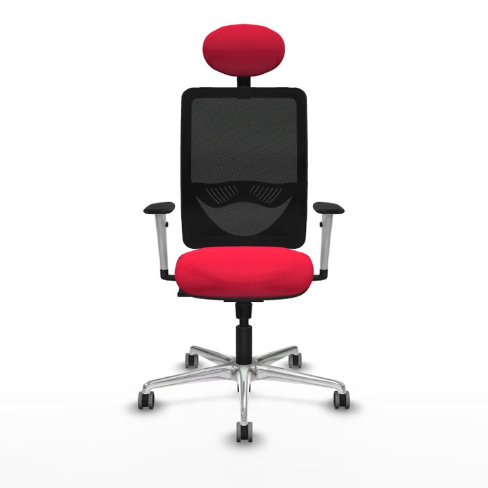 PIQUERAS Y CRESPO Silla de oficina Zulema con mecanismo Sincro, Rojo y Negro PIQUERAS Y CRESPO Silla de oficina Zulema con mecanismo Sincro, Rojo y Negro