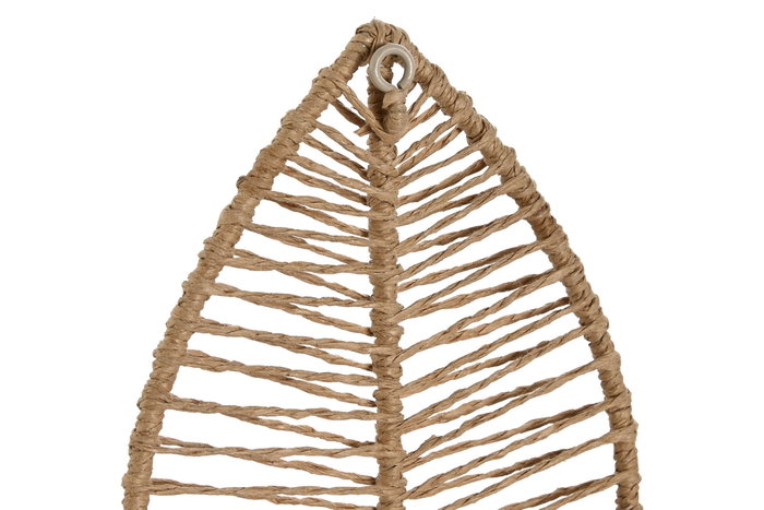 DKD Home Decor Perchero Pared Tropical Natural Yute Metal Set de 3 Piezas 4 x 26 x 12 cm DKD Home Decor Perchero Pared Tropical Natural Yute Metal Set de 3 Piezas 4 x 26 x 12 cm