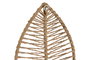DKD Home Decor Perchero Pared Tropical Natural Yute Metal Set de 3 Piezas 4 x 26 x 12 cm