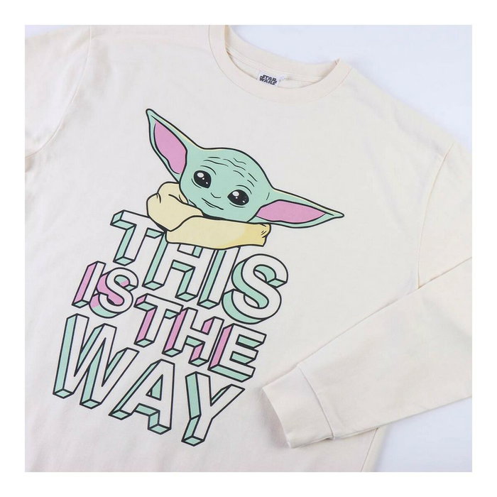 Cerdá Pijama Largo Cotton Brushed The Mandalorian Beige Talla XS Cerdá Pijama Largo Cotton Brushed The Mandalorian Beige Talla XS