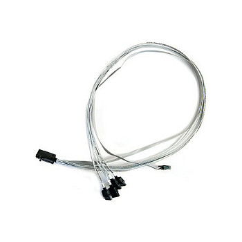 Adaptec Microsemi ADAPTEC I-HDMSAS-4SATA-SB.8M Cable de Adaptador SFF-8643 a 4x SATA 0.8m Macho/Macho para Series 7/7Q/7H/7He