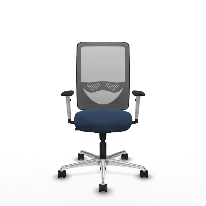 PIQUERAS Y CRESPO Silla de oficina Zulema con mecanismo Sincro, Azul marino y Gris PIQUERAS Y CRESPO Silla de oficina Zulema con mecanismo Sincro, Azul marino y Gris