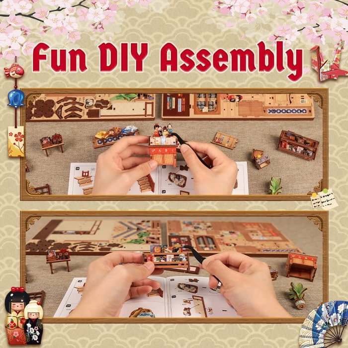 Maqueta Model Kit Miniature House Tsukino Eogi-dou 19 x 14 cm
