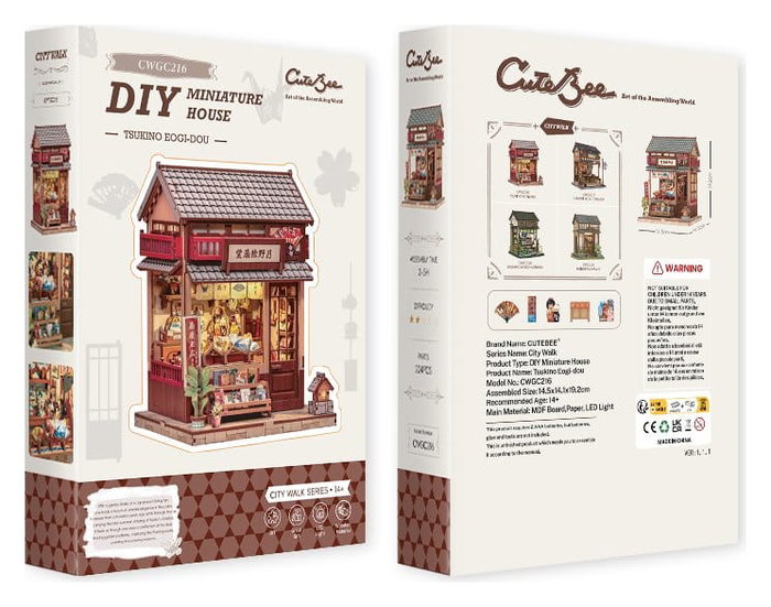 Maqueta Model Kit Miniature House Tsukino Eogi-dou 19 x 14 cm