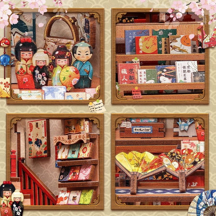 Maqueta Model Kit Miniature House Tsukino Eogi-dou 19 x 14 cm