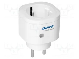 ORNO Tomacorriente de red Schuko Blanco