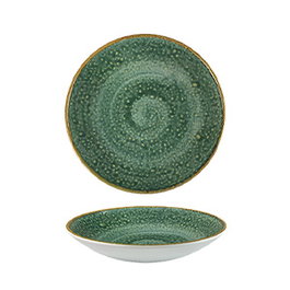 Summa Moon Turquoise Plato Hondo Melamina Turquesa (Set de 24) SKU: B13YK6RVQN