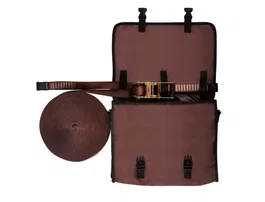 Safetop Línea de vida horizontal regulable con mochila para 2 usuarios de 20 m