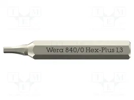 WERA Punta de destornillador Hex Plus HEX 1,3mm 840/0 Micro