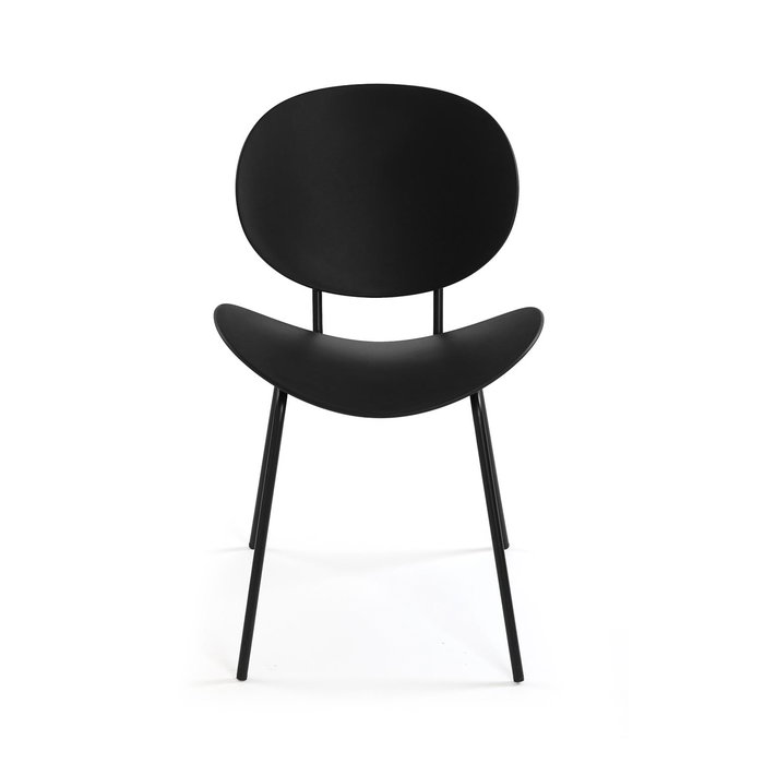 Versa Silla Neko Negro 55 x 79 cm Metal, Polipropileno (4 Unidades)