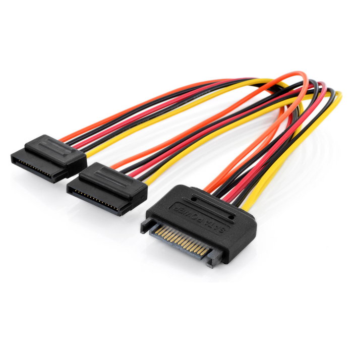 Digitus Cable de alimentación interna SATA 15-pin a 2x SATA 15-pin, 0,3 m Digitus Cable de alimentación interna SATA 15-pin a 2x SATA 15-pin, 0,3 m