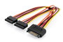 Digitus Cable de alimentación interna SATA 15-pin a 2x SATA 15-pin, 0,3 m