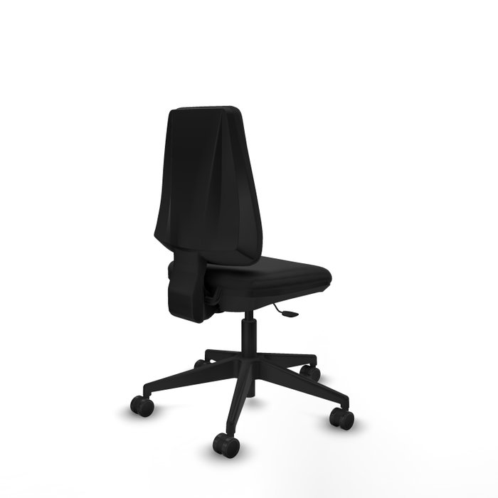 PIQUERAS Y CRESPO Silla de oficina Elche sin brazos en Similpiel Negro