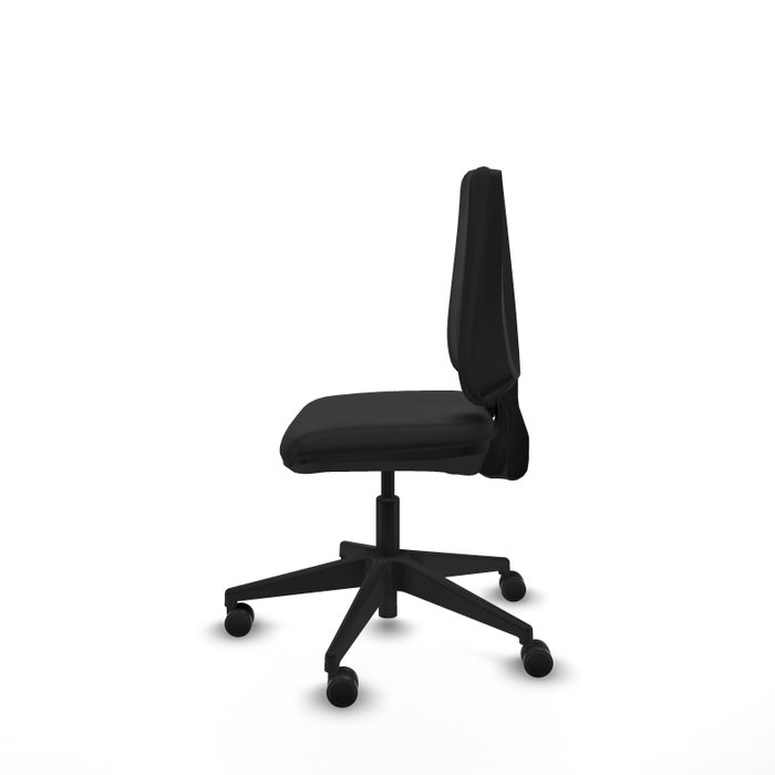 PIQUERAS Y CRESPO Silla de oficina Elche sin brazos en Similpiel Negro
