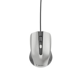 GEMBIRD Ratón Óptico MUS-4B-01-BS Negro y Plata