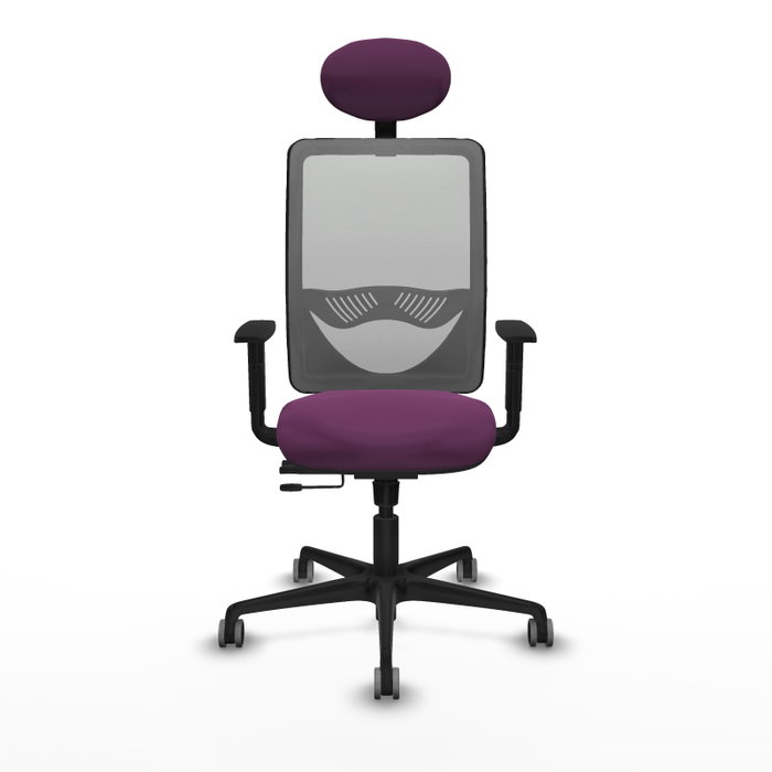 PIQUERAS Y CRESPO Silla de oficina Zulema Morado y Gris