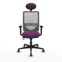 PIQUERAS Y CRESPO Silla de oficina Zulema Morado y Gris