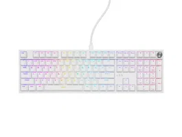 Genesis Thor 404 Teclado Mecánico RGB Blanco Layout Polaco Outemu Peach Silent Hot-Swap