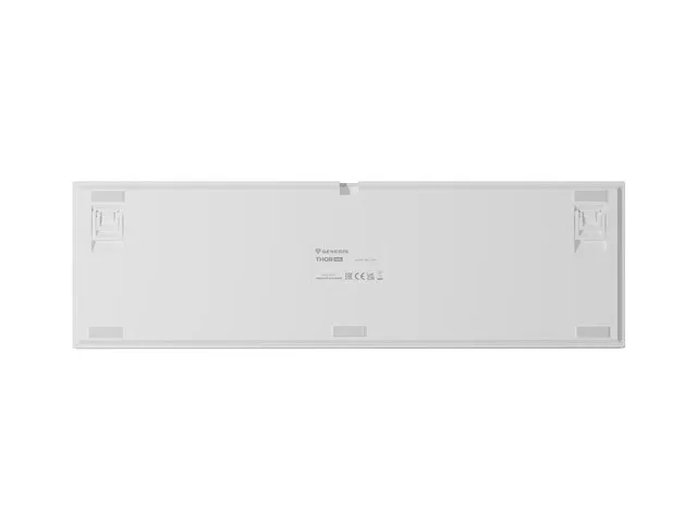 Genesis Thor 404 Teclado Mecánico RGB Blanco Layout Polaco Outemu Peach Silent Hot-Swap
