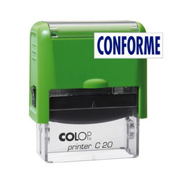 Sello Ent.Aut. Colop Printer C20 (38X14 Mm.) Conforme Tinta Azul