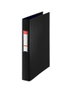 Esselte Carpeta de Anillas Folio Negro con 4 Anillas Mixtas de 40 mm