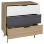 Home Deco Factory Cómoda 3 Cajones Sven 75x39x80 cm