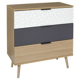 Home Deco Factory Cómoda 3 Cajones Sven 75x39x80 cm