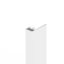 Herrajes Alk Ateneo SP16 Perfil Vertical Aluminio Blanco Mate para Muebles sin Tirador, 2.45m (Set de 6)