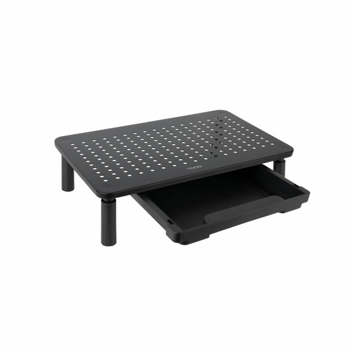 Tooq Soporte Elevador TQMR087 con Cajón, Negro
