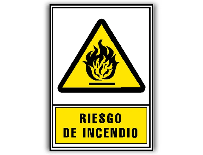 Archivo 2000 Pictograma Riesgo de Incendio PVC Luminiscente 210x297 mm Señal Informativa Archivo 2000 Pictograma Riesgo de Incendio PVC Luminiscente 210x297 mm Señal Informativa