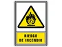 Archivo 2000 Pictograma Riesgo de Incendio PVC Luminiscente 210x297 mm Señal Informativa