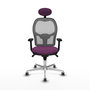 PIQUERAS Y CRESPO Silla de oficina Jorquera Morado y Gris