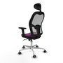 PIQUERAS Y CRESPO Silla de oficina Jorquera Morado y Gris