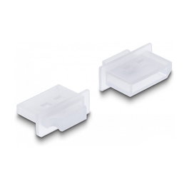 DeLOCK Cubierta antipolvo para DisplayPort hembra con agarre, 10 unidades, transparente