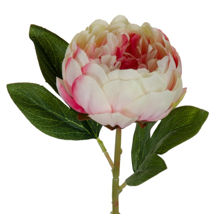 Flor Rosa-Blanco Pvc Jardín 35 cm (Set de 36)