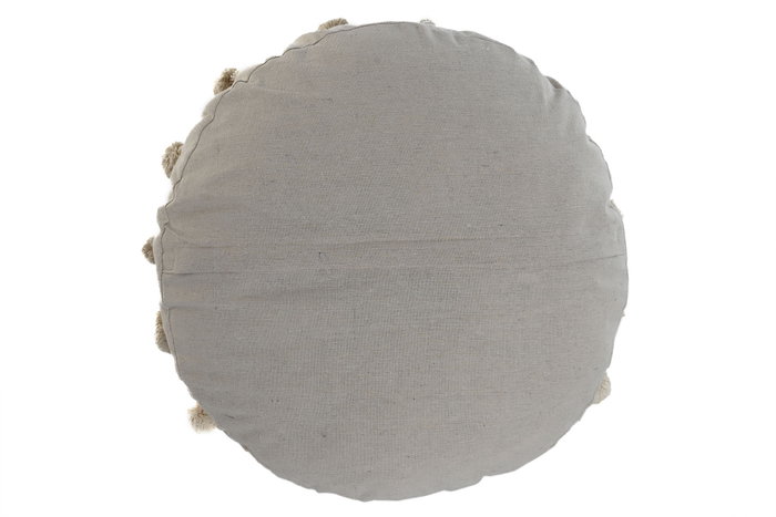 DKD Home Decor Cojín de Algodón Bordado Crudo 45x45x10 cm