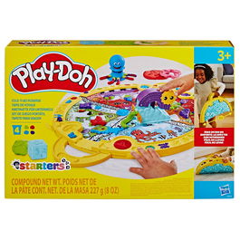 Play-Doh Set De Juego Portátil F9143 Hasbro con 19 Accesorios y Alfombra de Juego