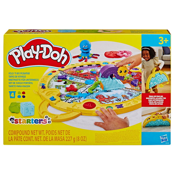 Play-Doh Set De Juego Portátil F9143 Hasbro con 19 Accesorios y Alfombra de Juego Play-Doh Set De Juego Portátil F9143 Hasbro con 19 Accesorios y Alfombra de Juego