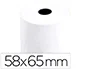 Q-connect Rollo de Papel para Sumadora Electra, 58 mm x 65 mm, Sin Bisfenol A (BPA Free), Papel Termico para Calculadoras y Cajas Registradoras