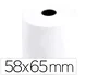 Q-connect Rollo de Papel para Sumadora Electra, 58 mm x 65 mm, Sin Bisfenol A (BPA Free), Papel Termico para Calculadoras y Cajas Registradoras