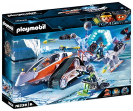Playmobil Spy Team Comando Nieve con Espacio para 2 Figuras, Luz y Sonido, Mayor de 6 Años