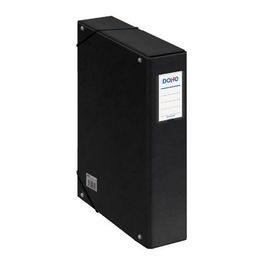 Dohe 09739 Cajas de Proyectos Cartón Forrado Lomo 7 cm Negro 24.5x35 cm